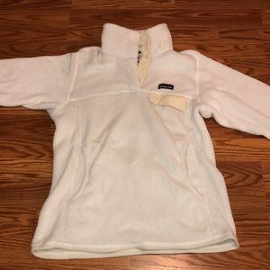 White Patagonia Re-Stool Snap-T Pullover